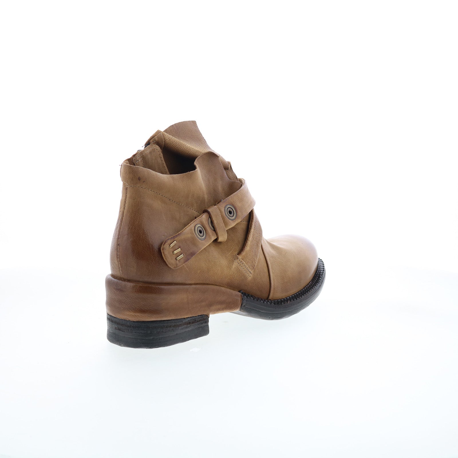 Martina Womens Brown Leather Zipper Casual Dress Boots