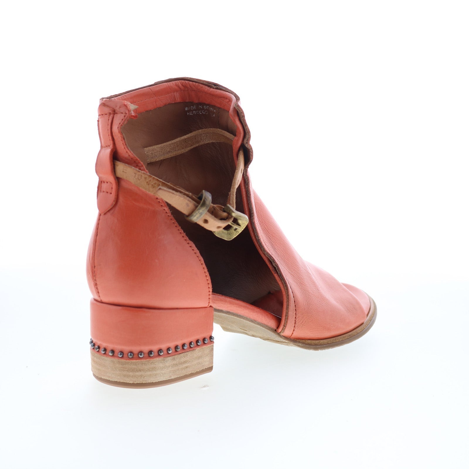 Morgan Womens Brown Leather Hook & Loop Ankle & Booties Boots