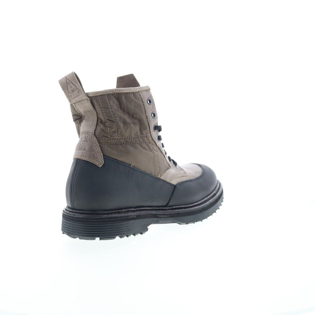 Rupert Mens Gray Synthetic Lace Up Casual Dress Boots