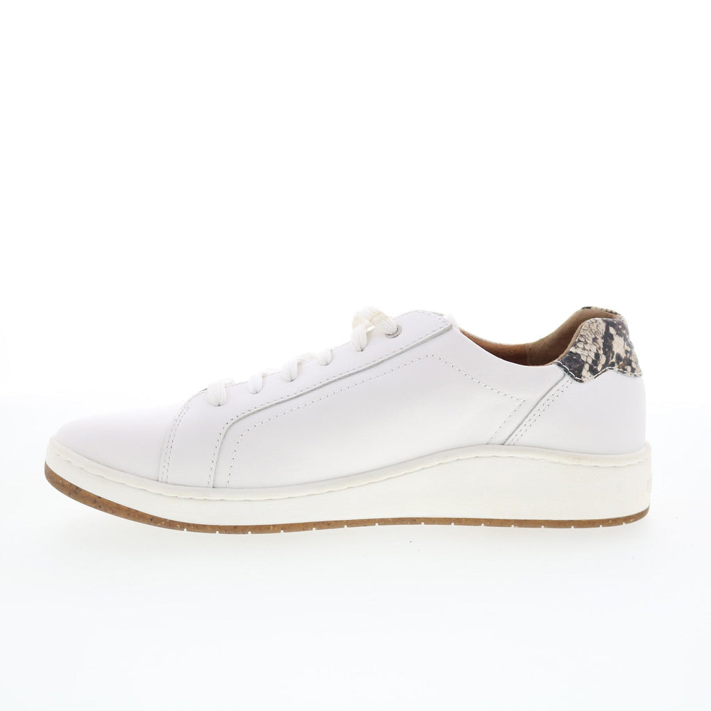Aetrex Blake PC133 Womens White Leather Lace Up Lifestyle Sneakers Shoes