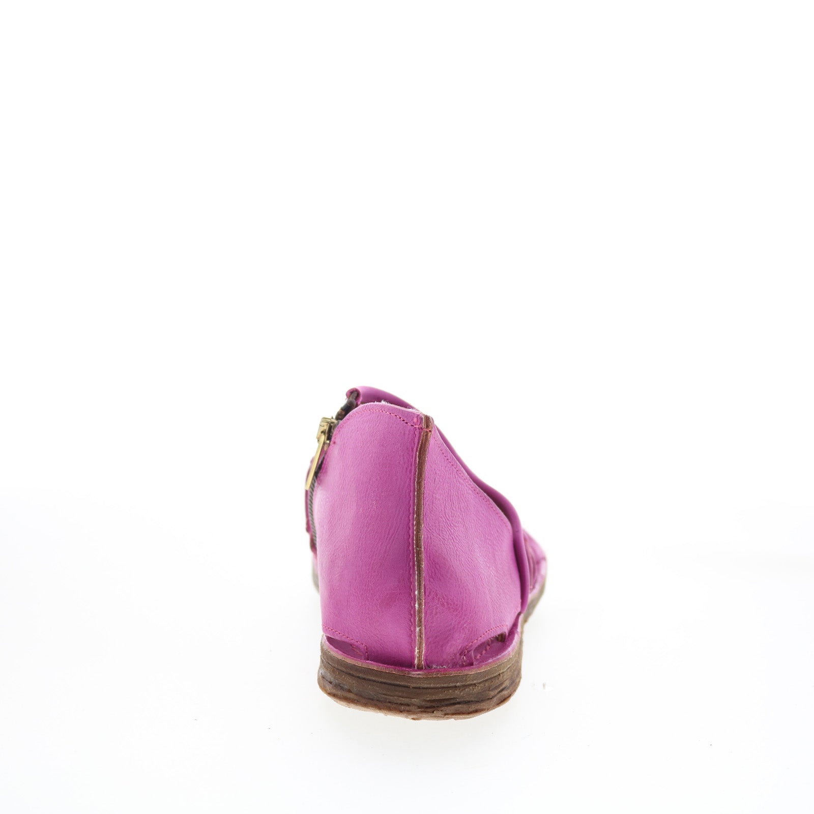 Reign Womens Purple Leather Zipper Strap Sandals Shoes