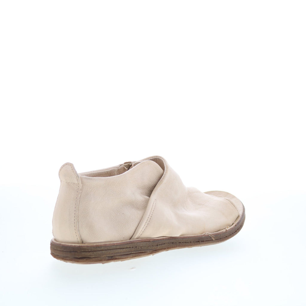 Reiley Womens Beige Leather Slip On Strap Sandals Shoes