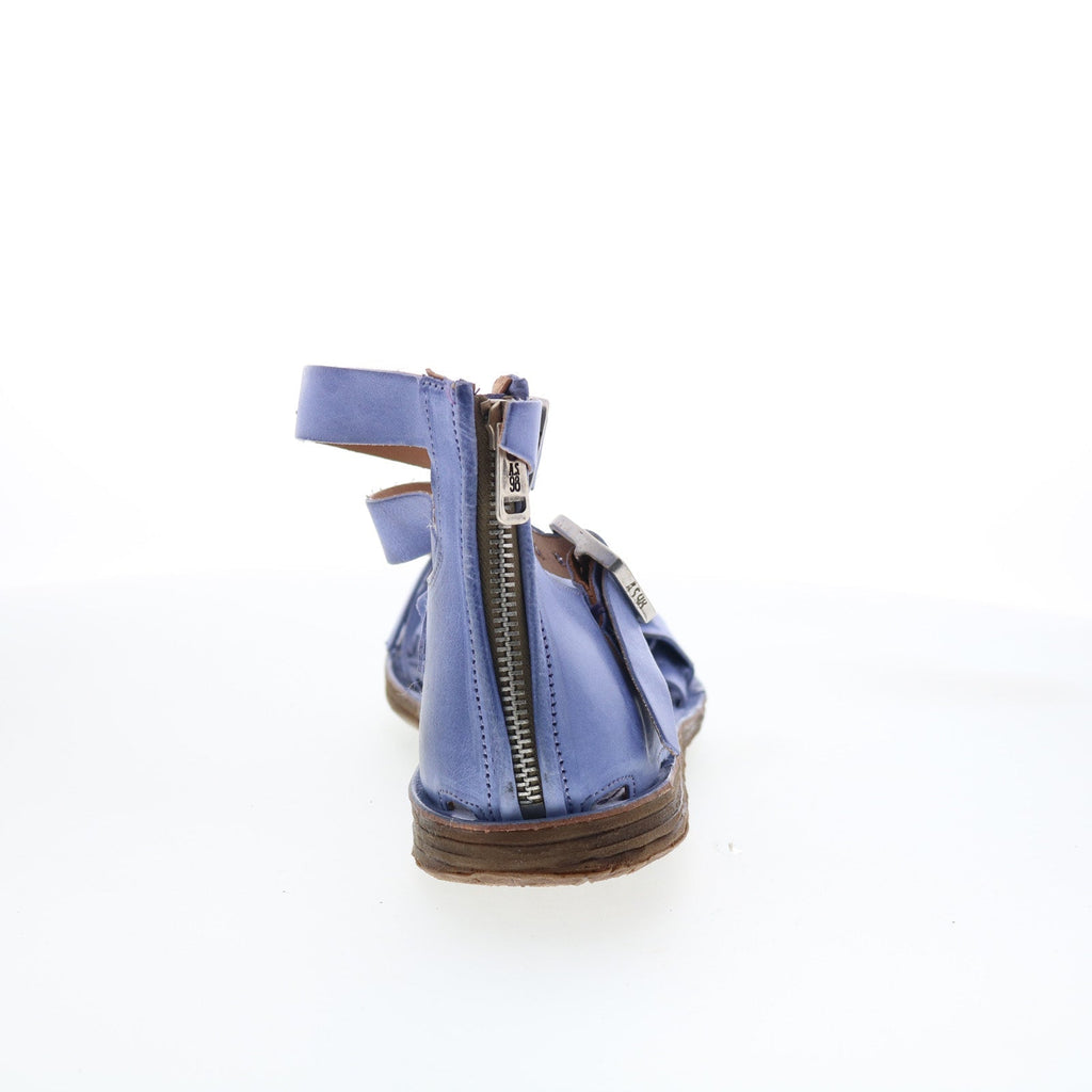 Reynolds Womens Blue Leather Hook & Loop Strap Sandals Shoes