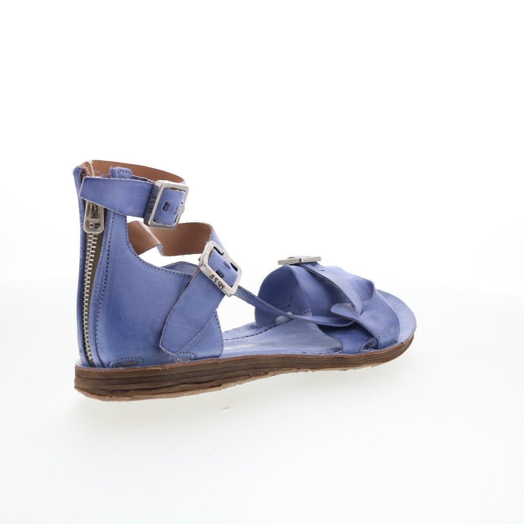 Reynolds Womens Blue Leather Hook & Loop Strap Sandals Shoes