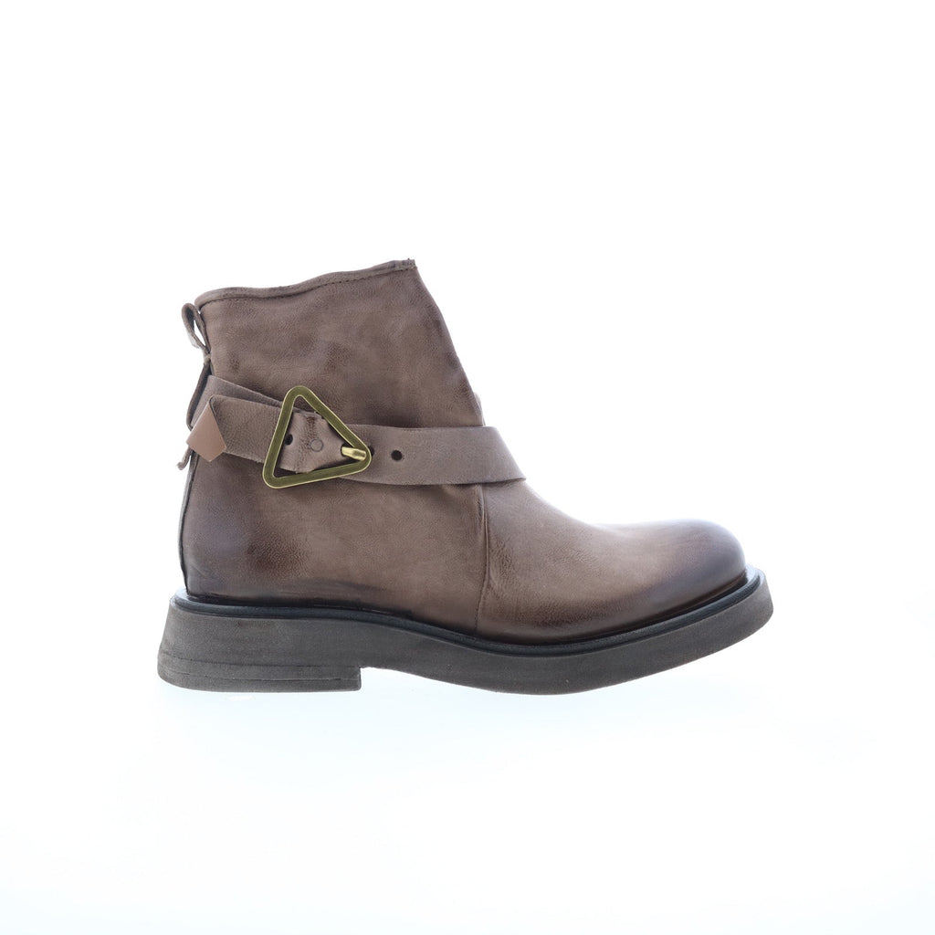 Roan Womens Brown Leather Zipper Casual Dress Boots