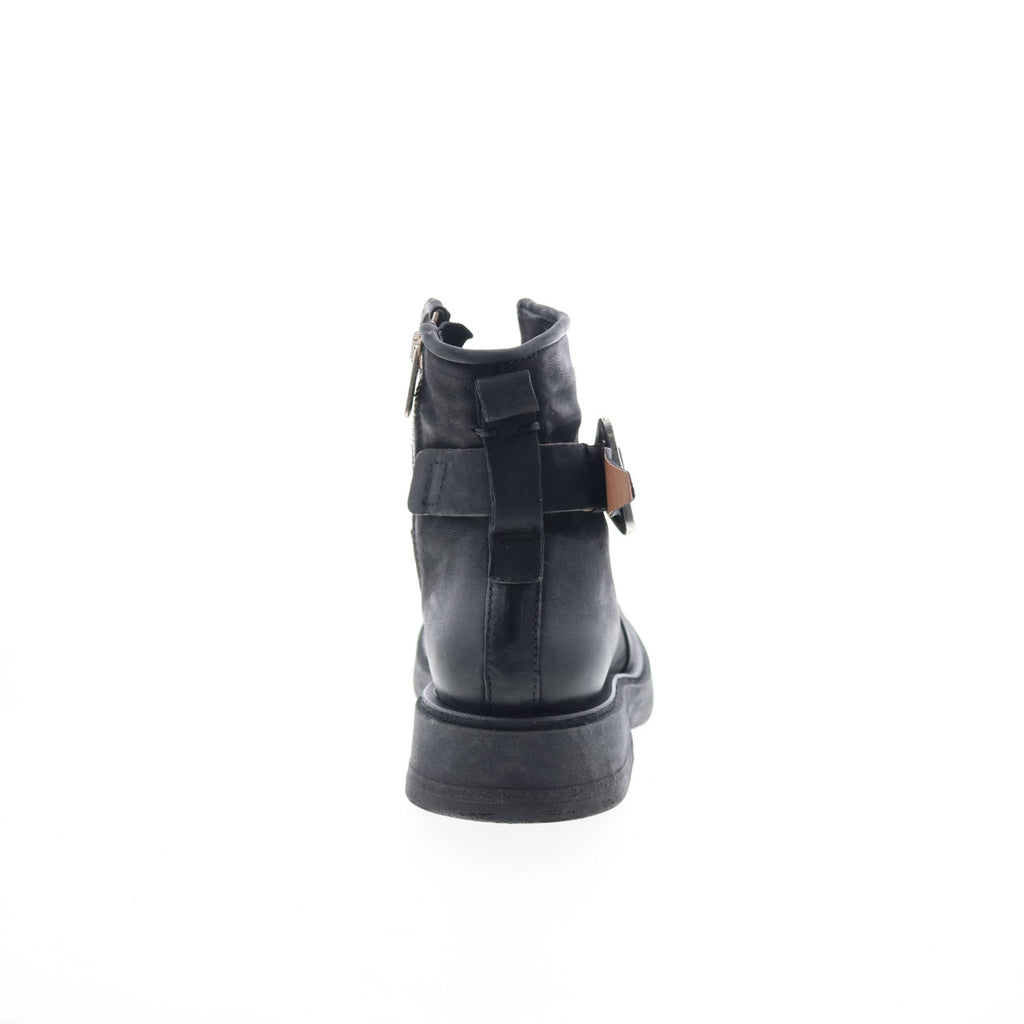 Roan Womens Black Leather Zipper Casual Dress Boots