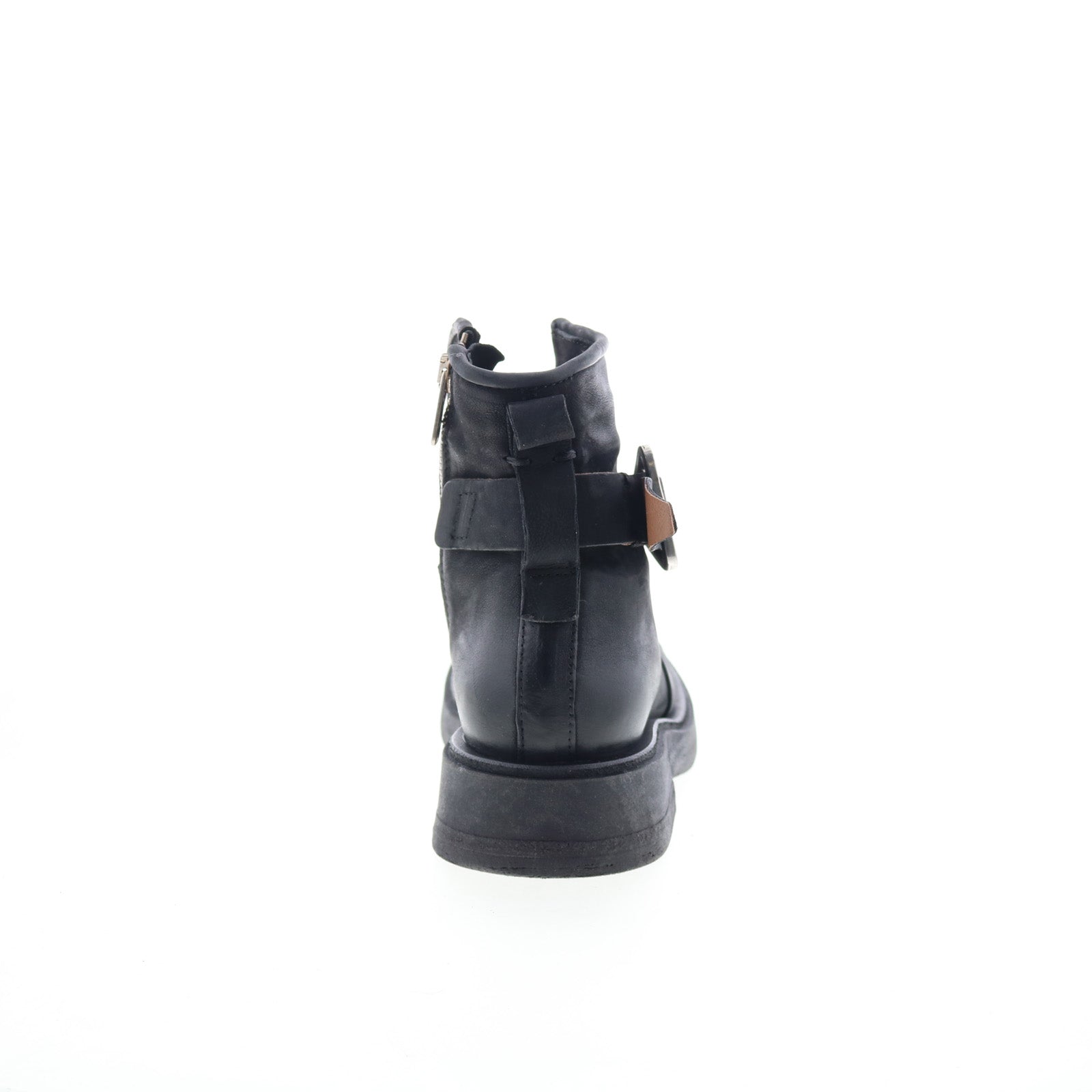 Roan Womens Black Leather Zipper Casual Dress Boots