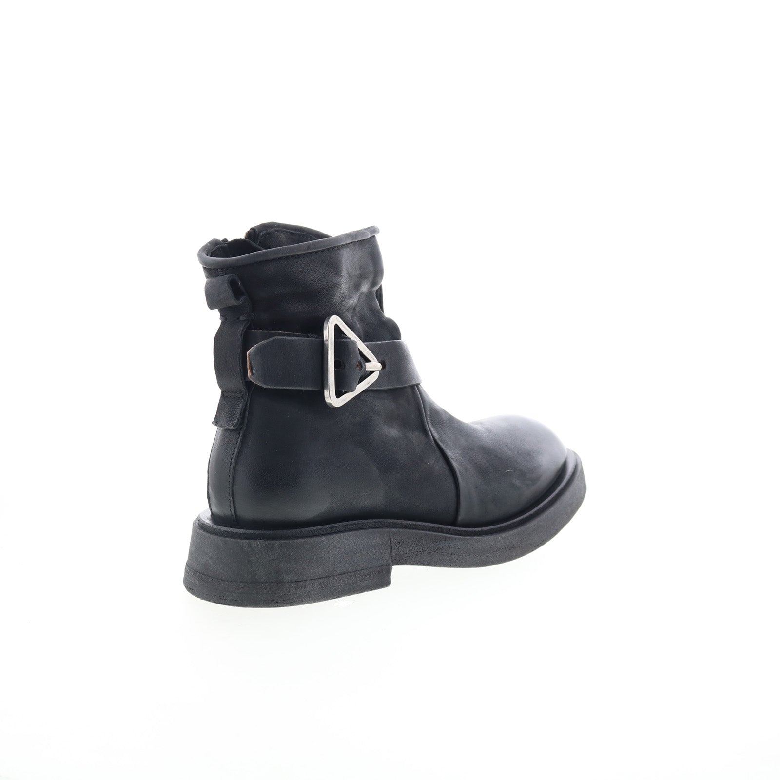 Roan Womens Black Leather Zipper Casual Dress Boots