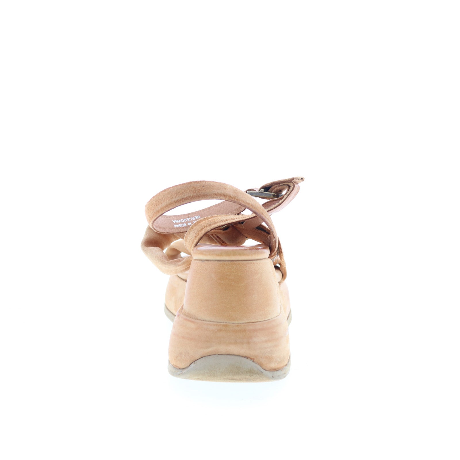 Rooney Womens Brown Suede Hook & Loop Platform Sandals Shoes