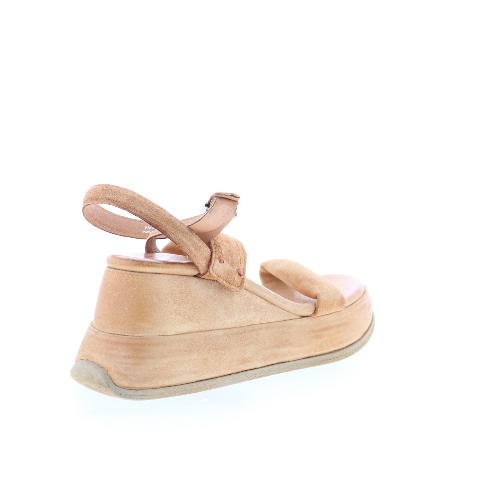 Rooney Womens Brown Suede Hook & Loop Platform Sandals Shoes