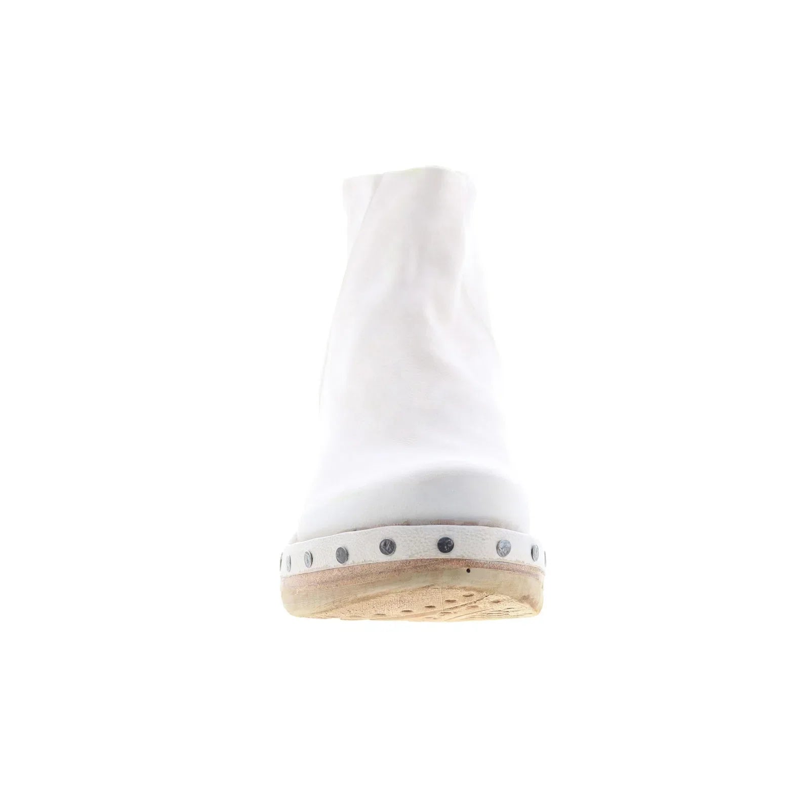 Savina 523206-701-6916 Womens White Leather Casual Dress Boots
