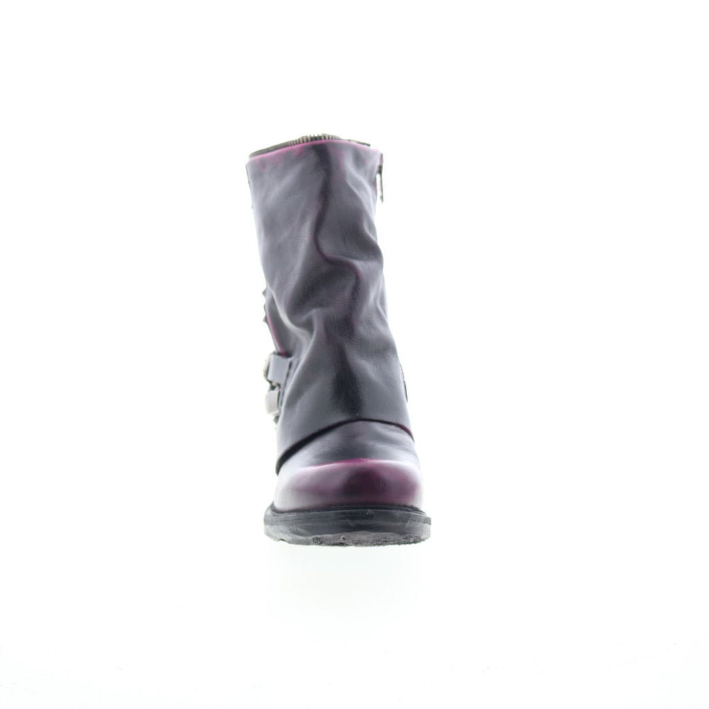 Sid Womens Black Leather Zipper Casual Dress Boots