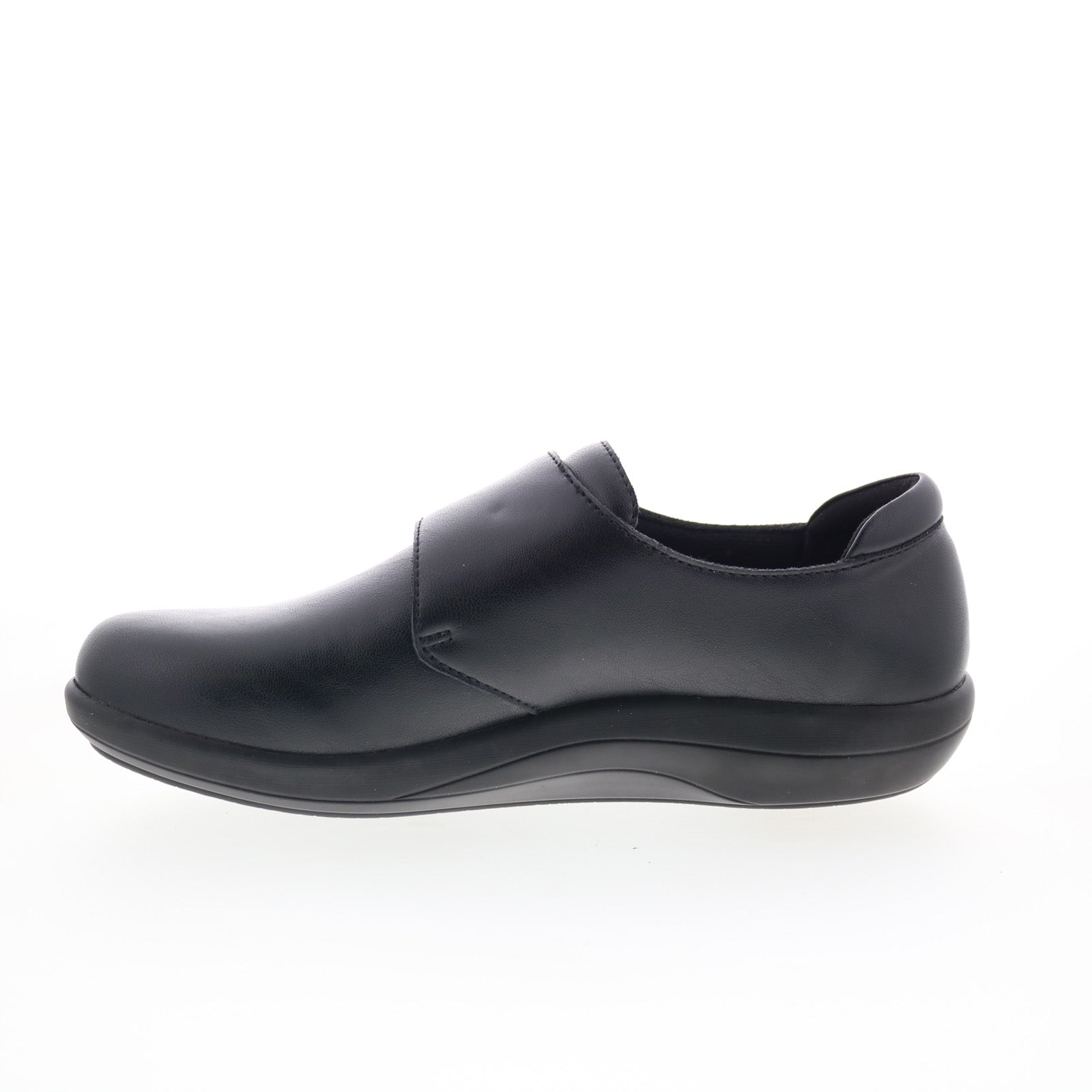 Alegria Spright SPR-601 Womens Black Synthetic Slip On Loafer Flats Shoes
