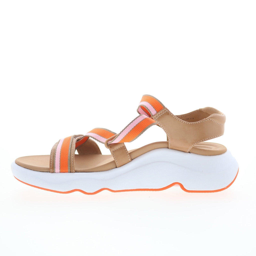 Aetrex Marz SS504W Womens Brown Synthetic Strap Sandals Shoes
