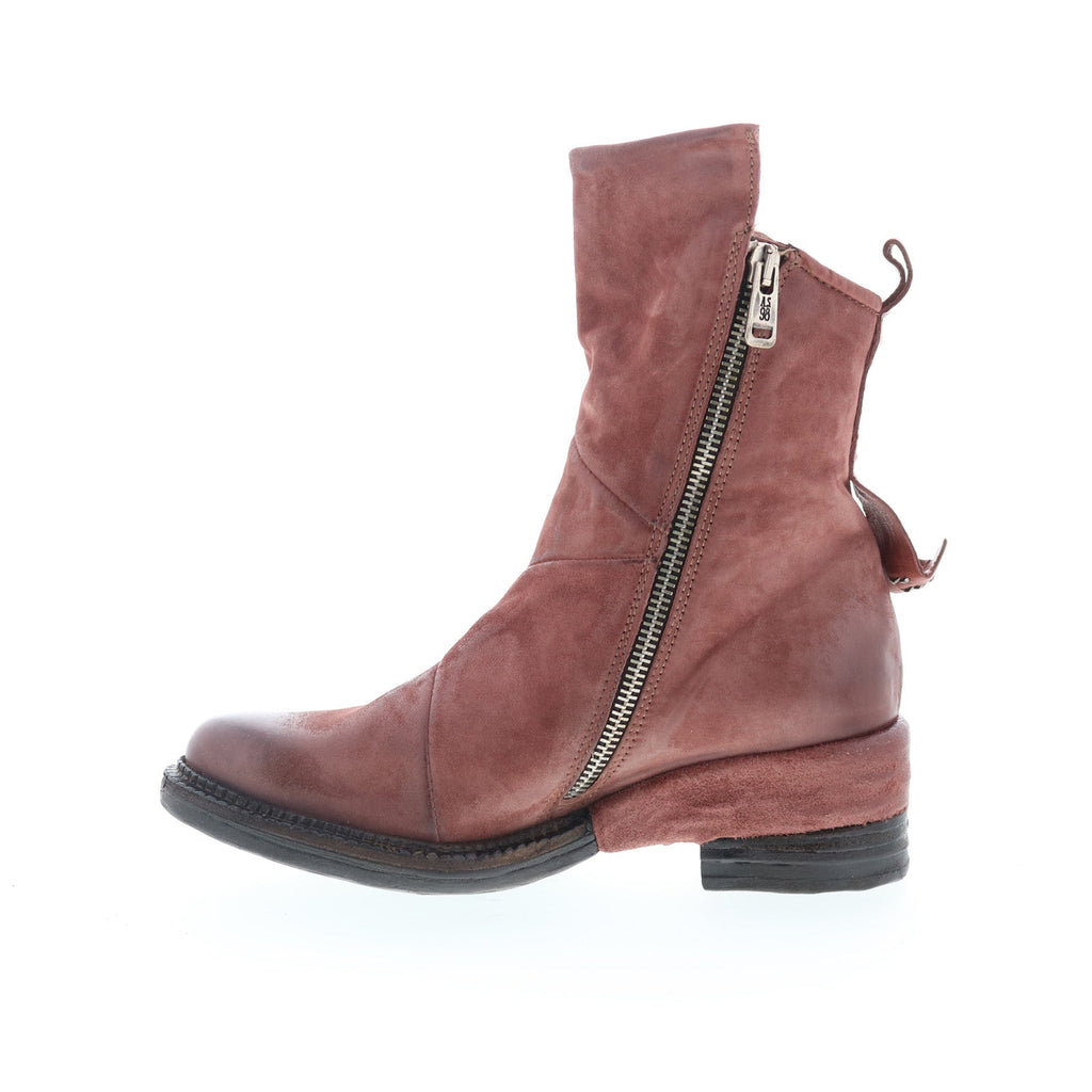 Stratford Womens Brown Leather Zipper Casual Dress Boots