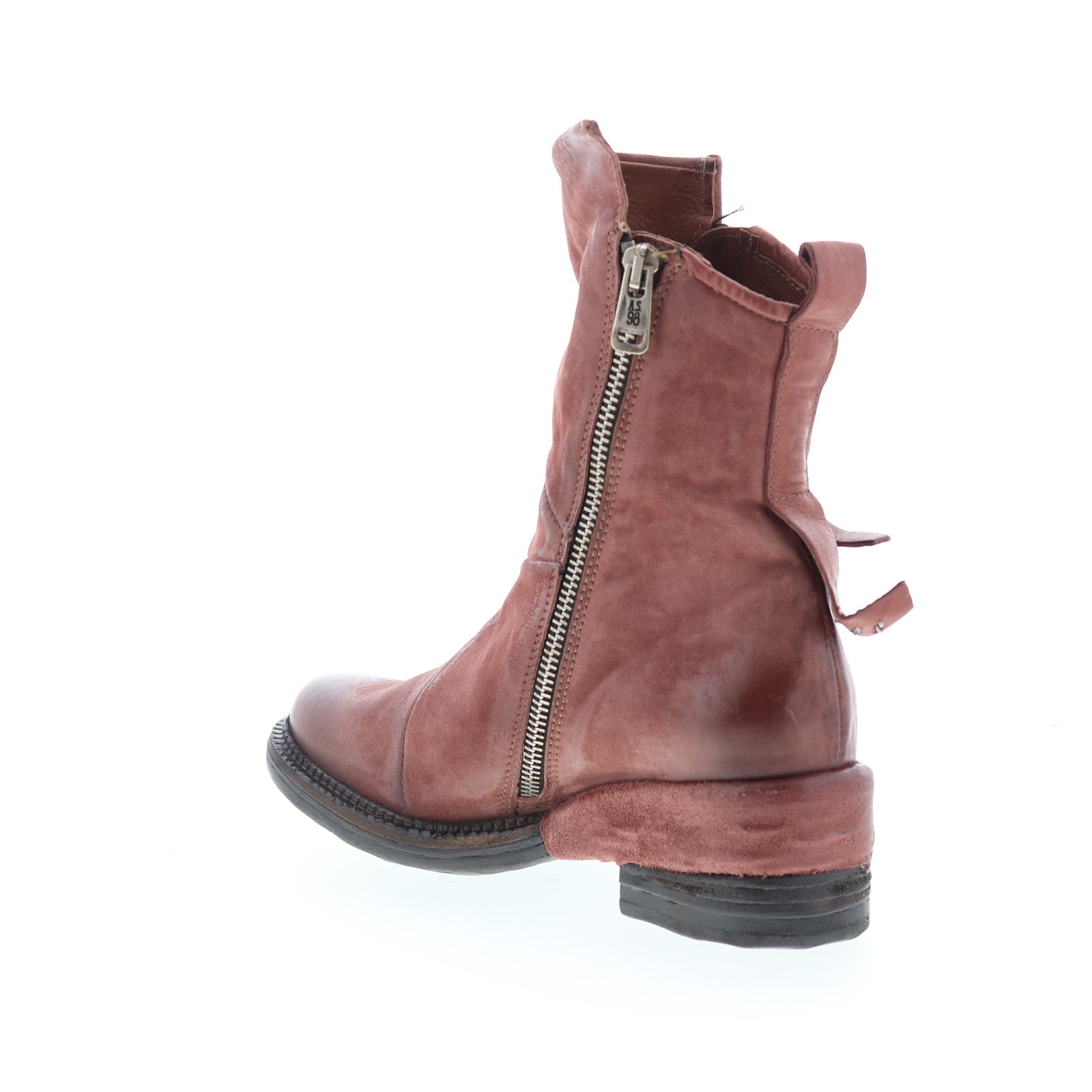 Stratford Womens Brown Leather Zipper Casual Dress Boots