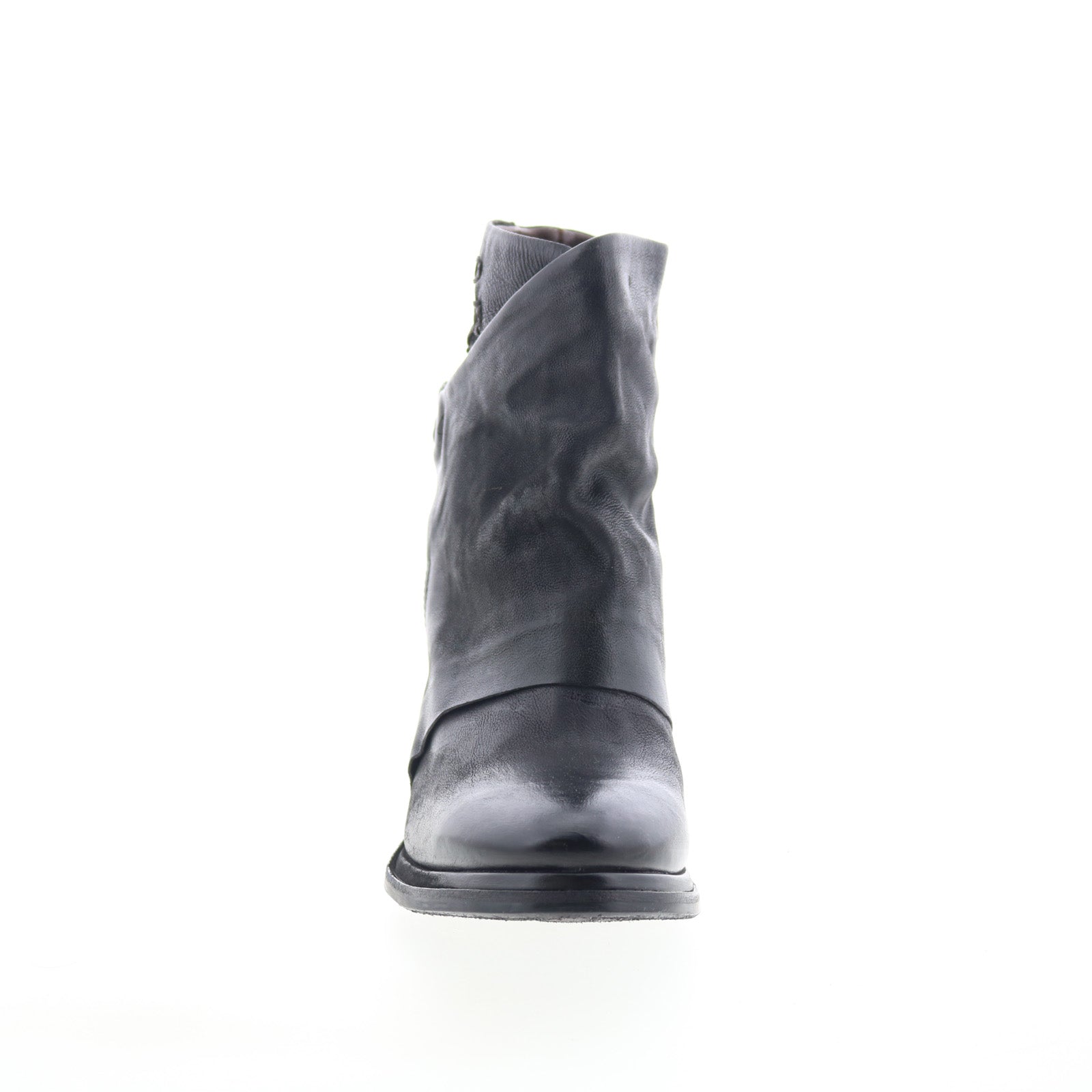 Swanson Womens Black Leather Zipper Ankle & Booties Boots
