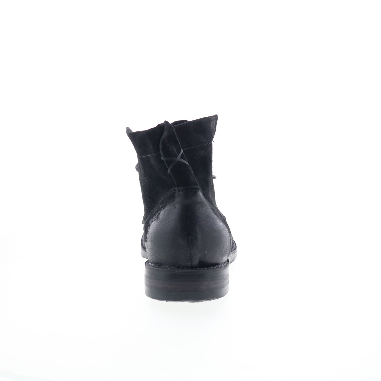 Sye Mens Black Leather Lace Up Casual Dress Boots