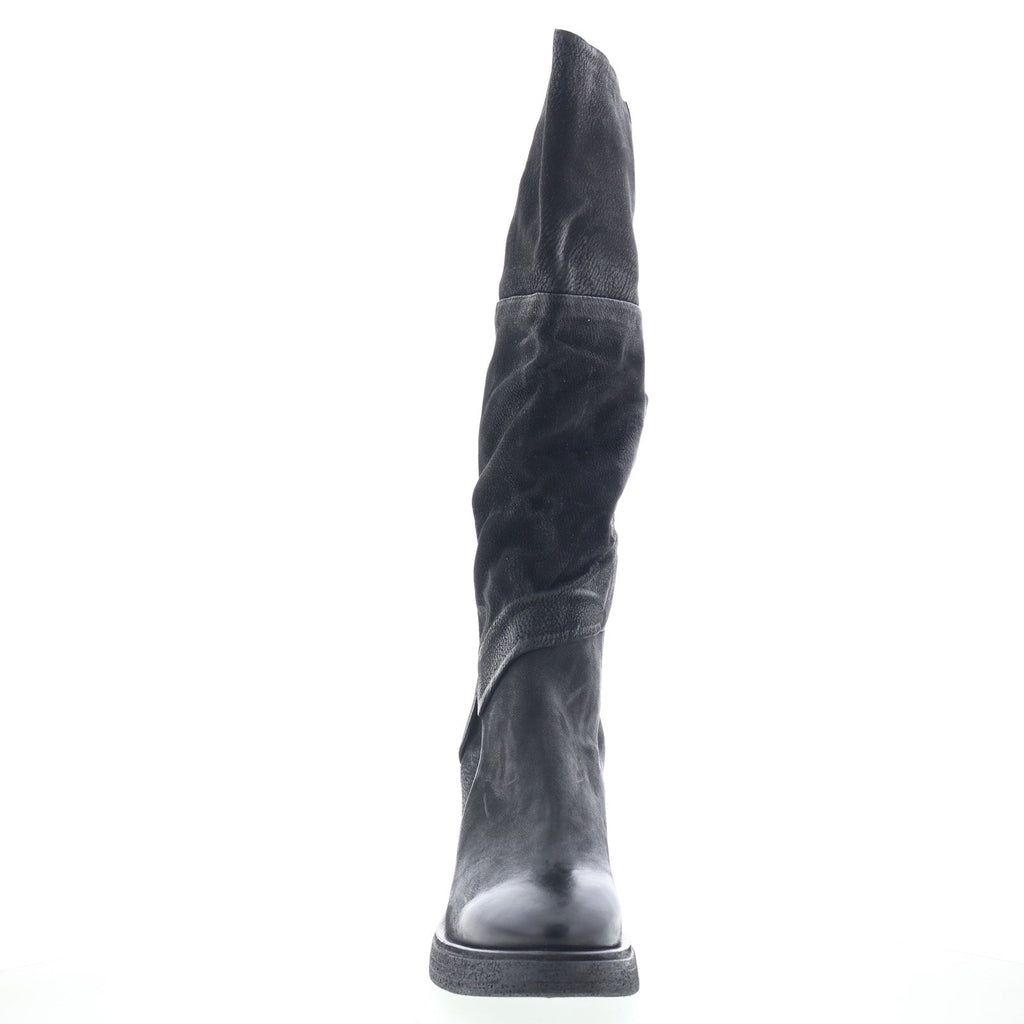 Templeton Womens Black Leather Zipper Casual Dress Boots
