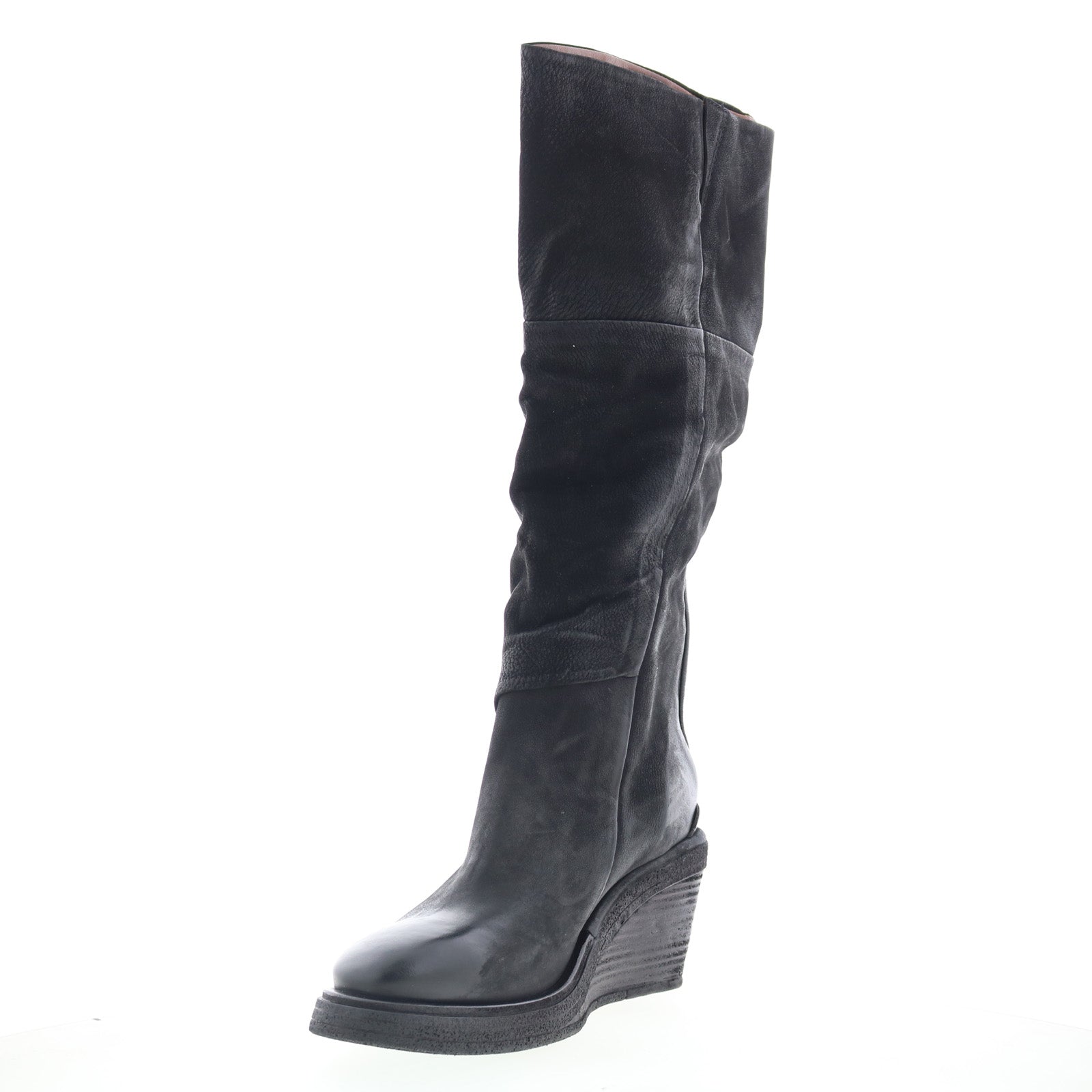 Templeton Womens Black Leather Zipper Casual Dress Boots