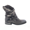 Tosh 516332-101-0001 Womens Gray Leather Zipper Casual Dress Boots