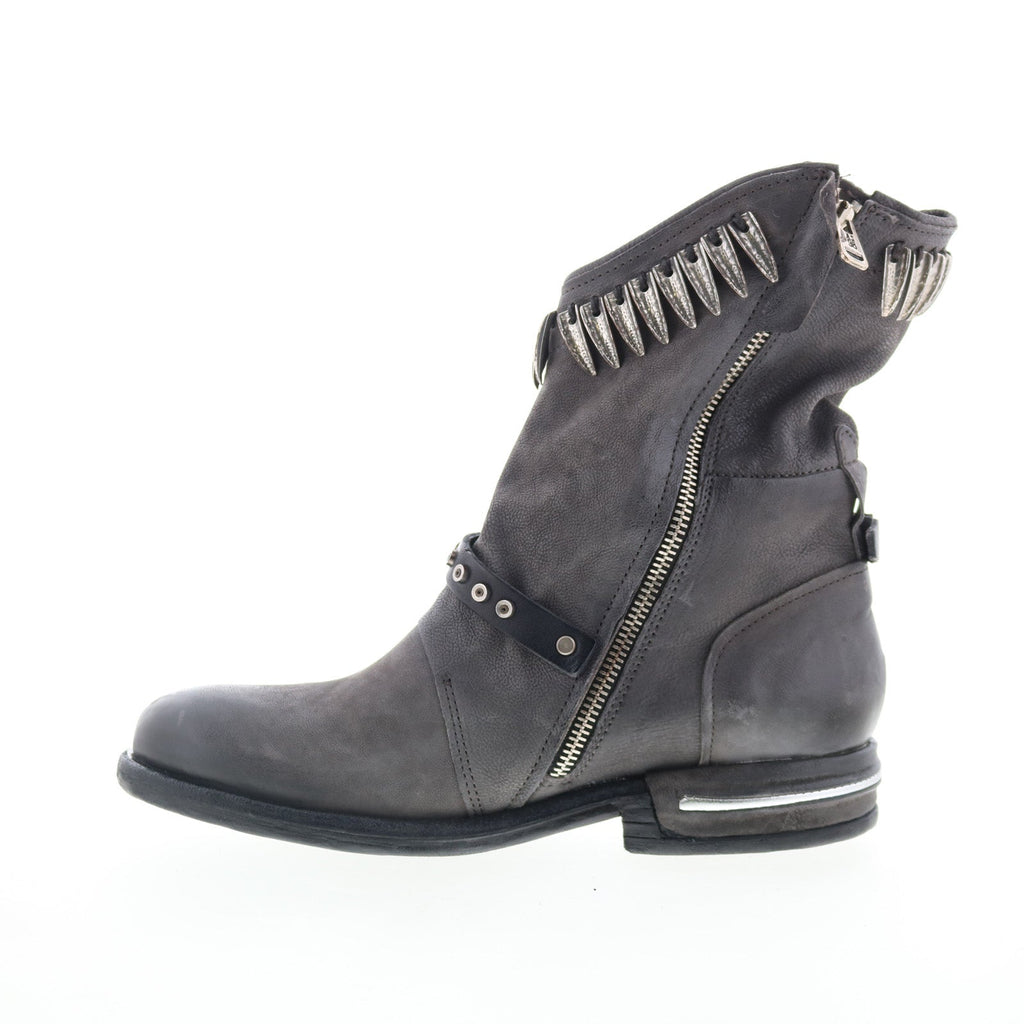 Torey Womens Black Leather Zipper Casual Dress Boots