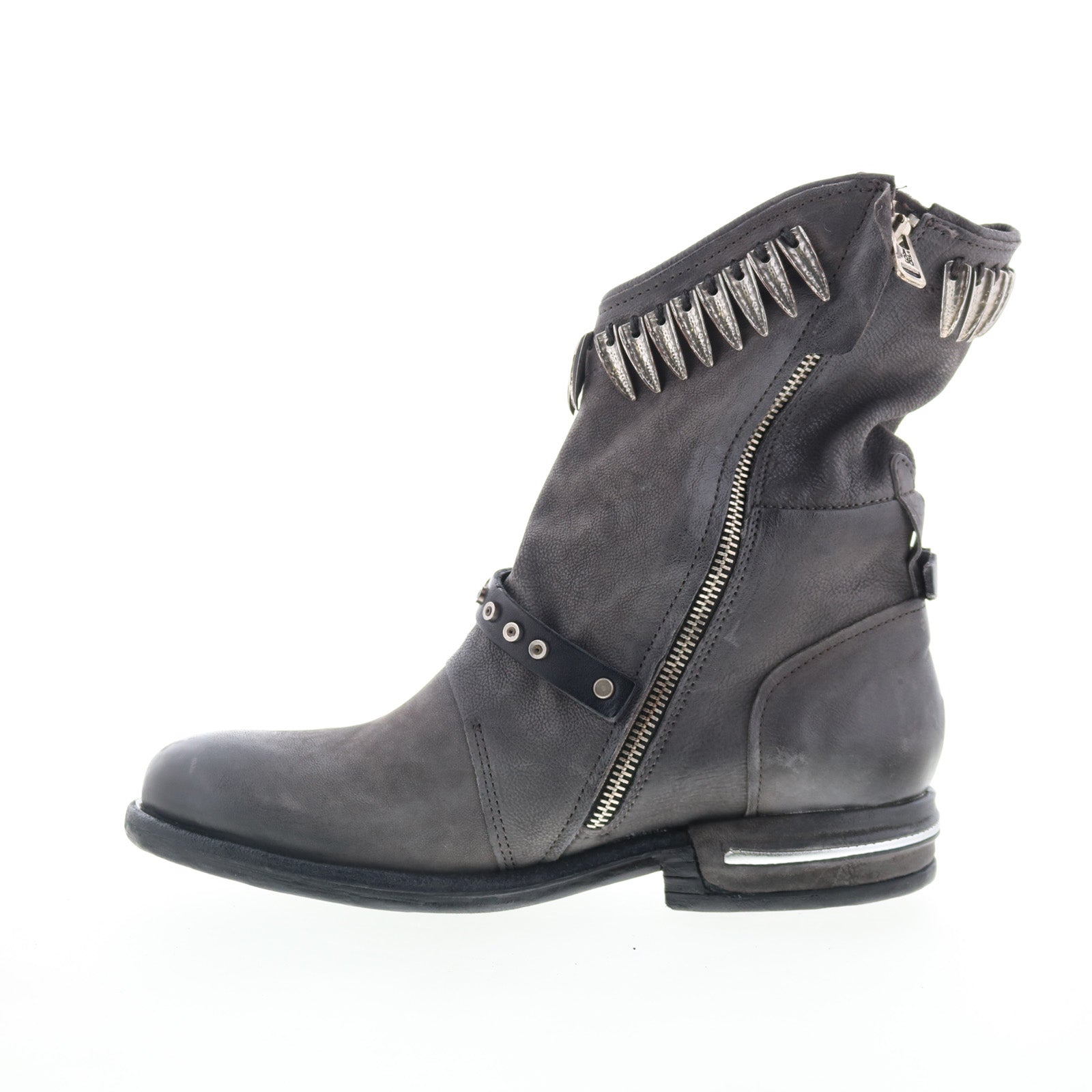 Torey Womens Black Leather Zipper Casual Dress Boots