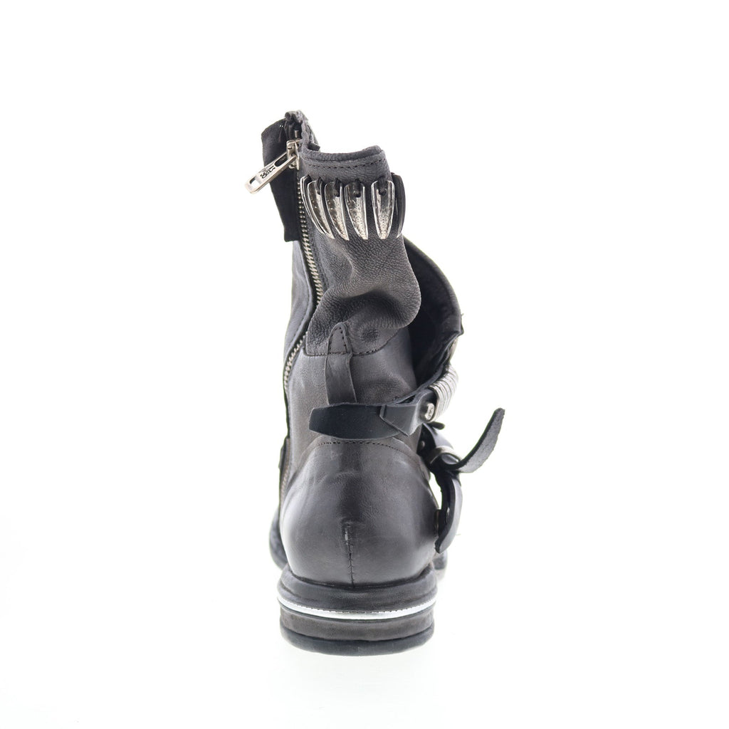 Torey Womens Black Leather Zipper Casual Dress Boots