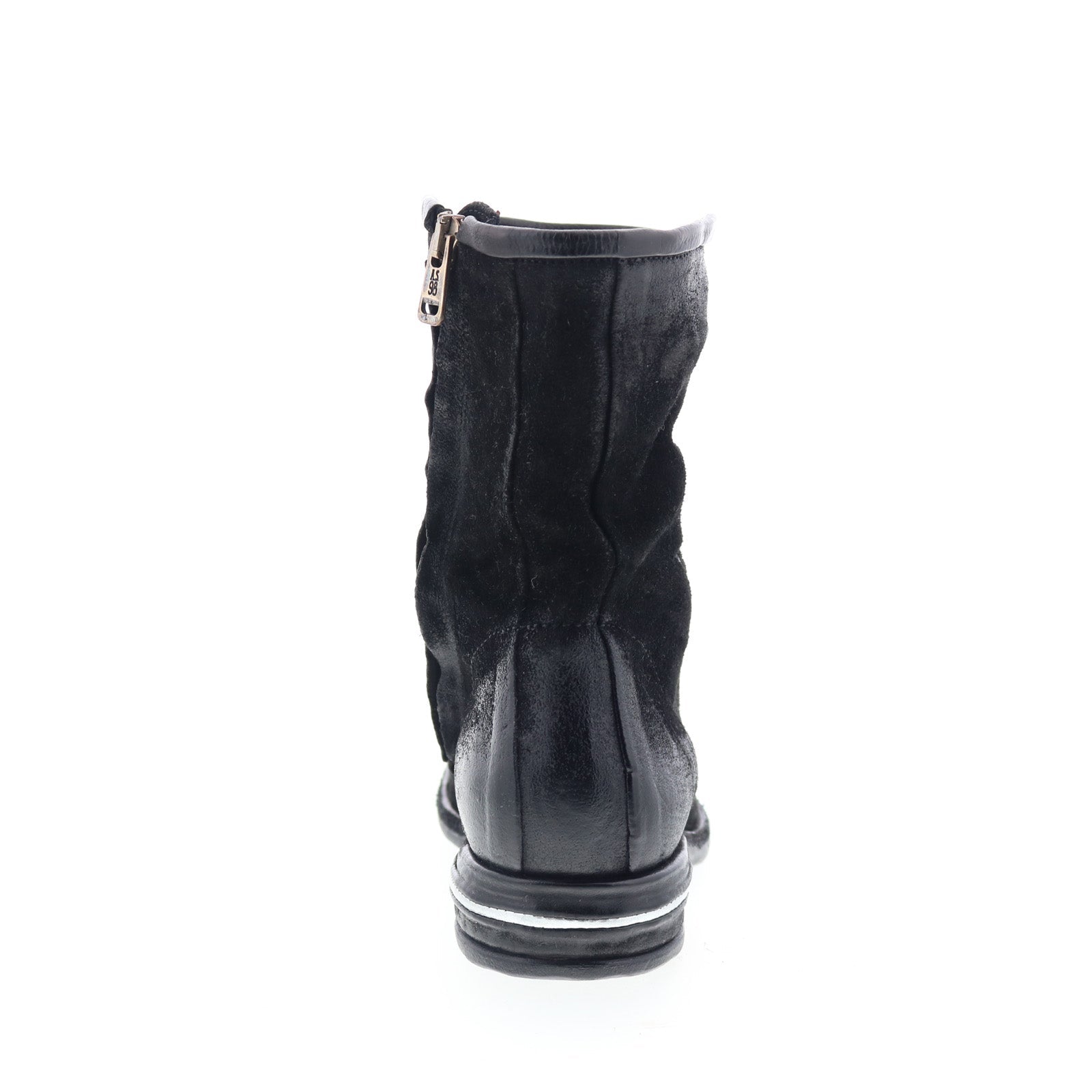 Traver Womens Black Leather Zipper Casual Dress Boots