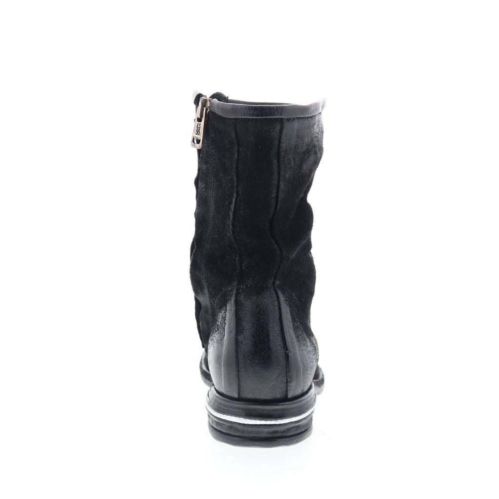 Traver Womens Black Suede Zipper Casual Dress Boots