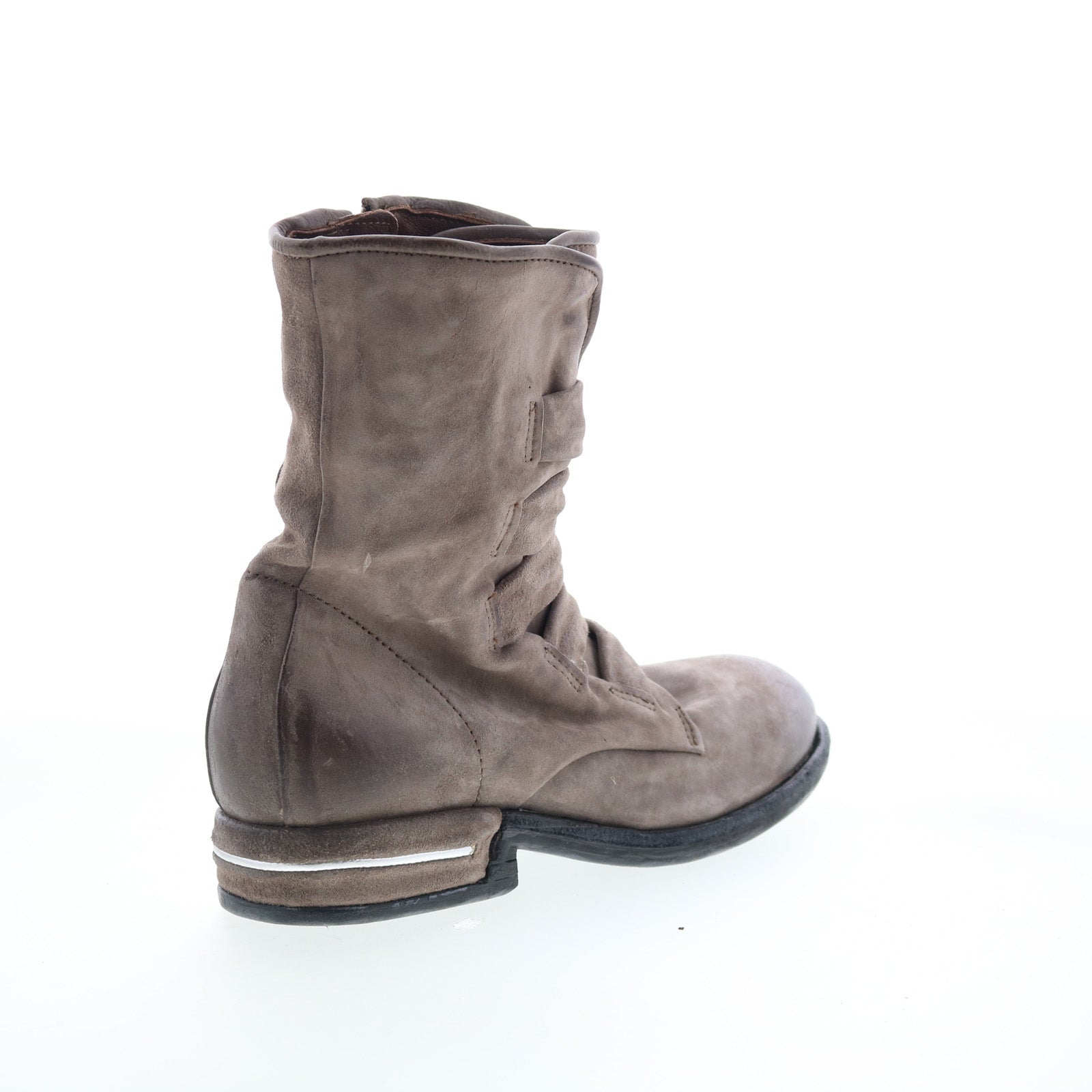 Traver Womens Gray Leather Zipper Casual Dress Boots