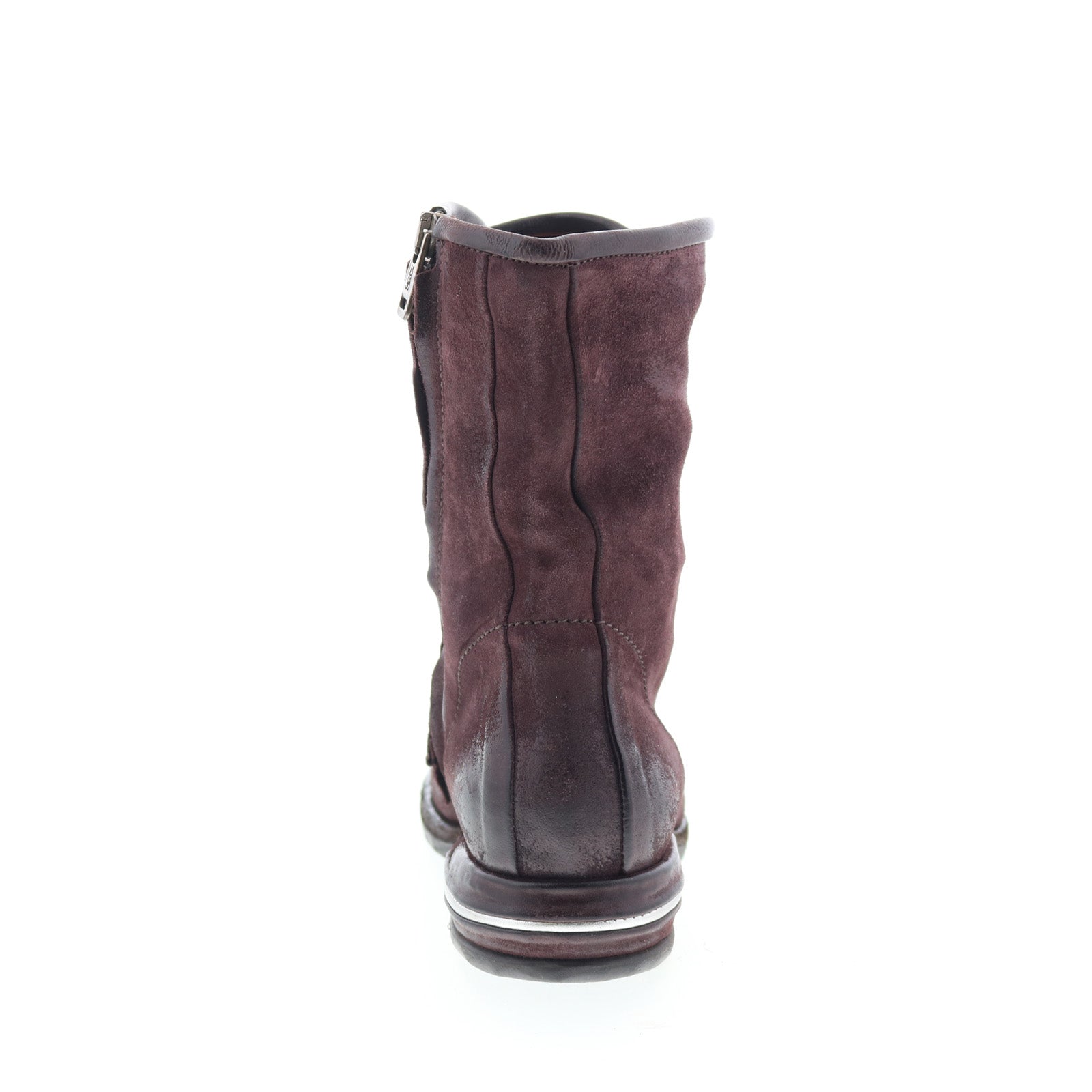 Traver Womens Burgundy Suede Zipper Casual Dress Boots