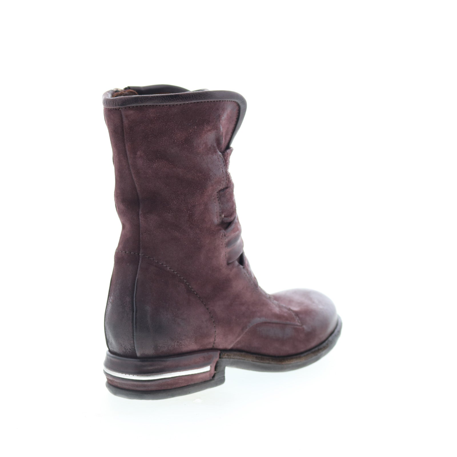 Traver Womens Burgundy Suede Zipper Casual Dress Boots
