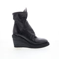 Tremont Womens Black Leather Zipper Casual Dress Boots