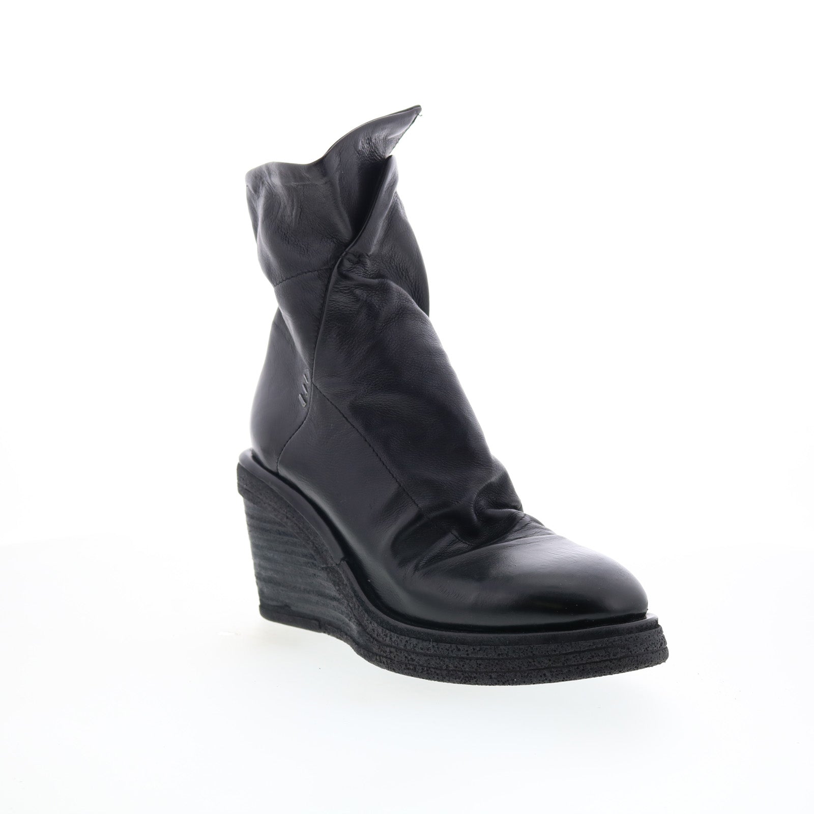 Tremont Womens Black Leather Zipper Casual Dress Boots