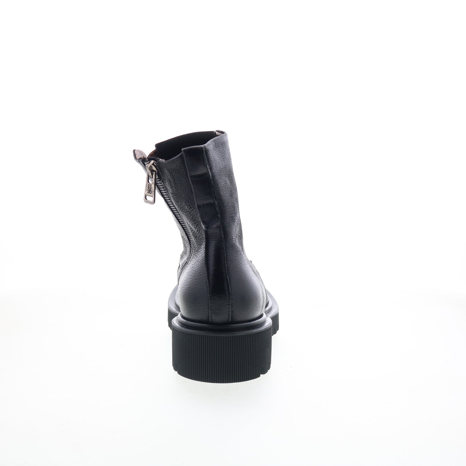 Truett Womens Black Leather Zipper Casual Dress Boots