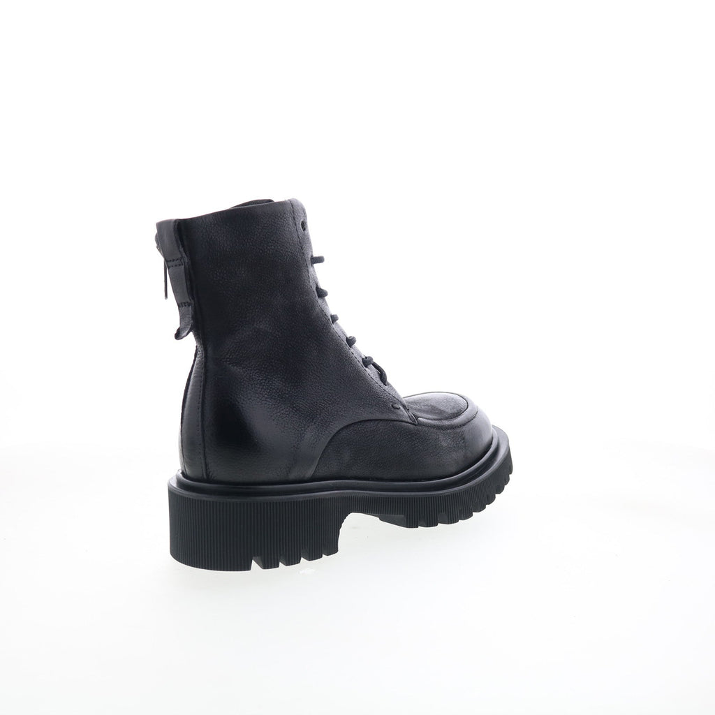Truett Womens Black Leather Zipper Casual Dress Boots