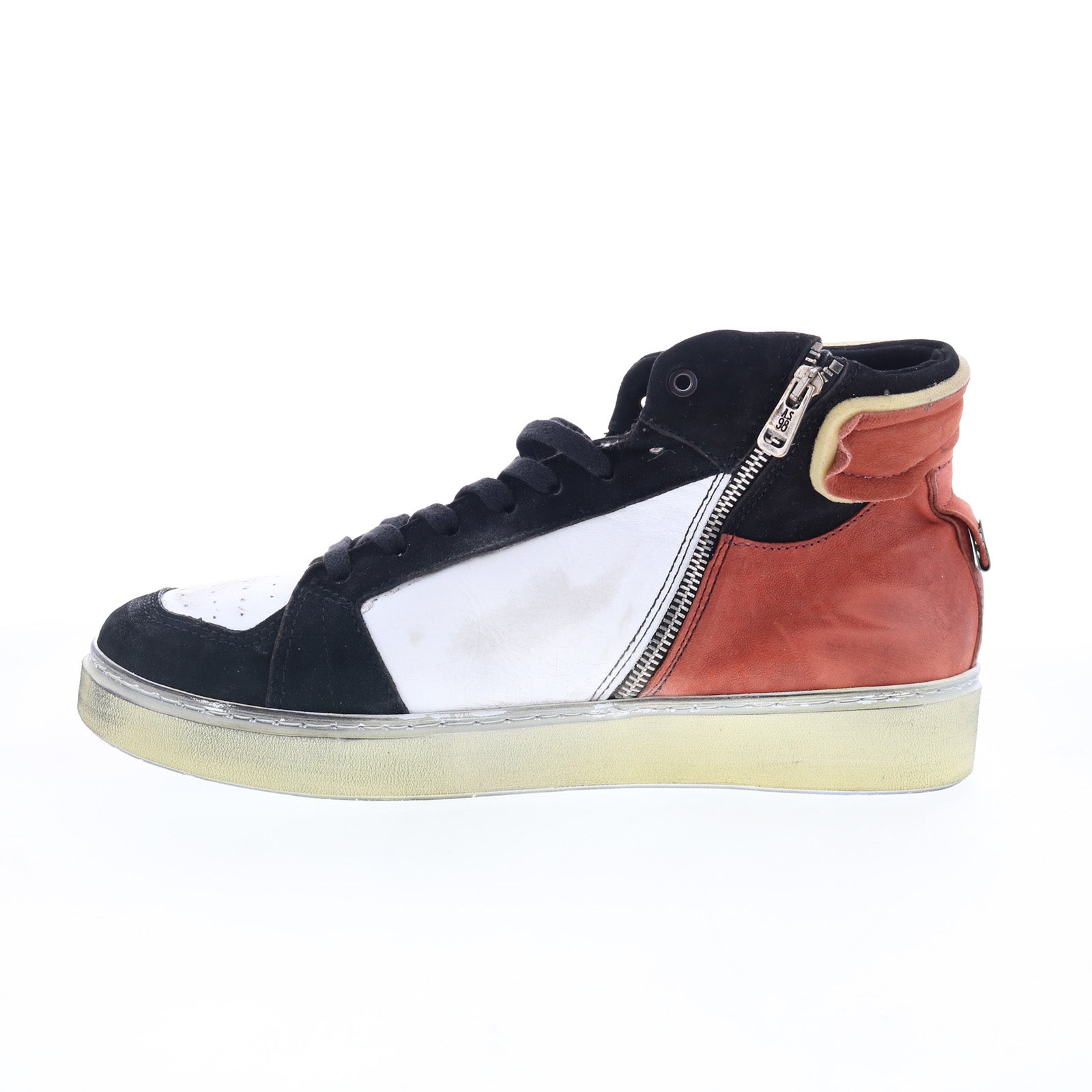 Folie U85202-101-0001 Mens White Leather Lifestyle Sneakers Shoes