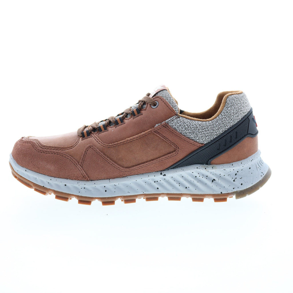 Allrounder by Mephisto Utano Tex Mens Brown Suede Lifestyle Sneakers Shoes