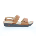 Alegria Verona VER-7420 Womens Brown Leather Slingback Sandals Shoes