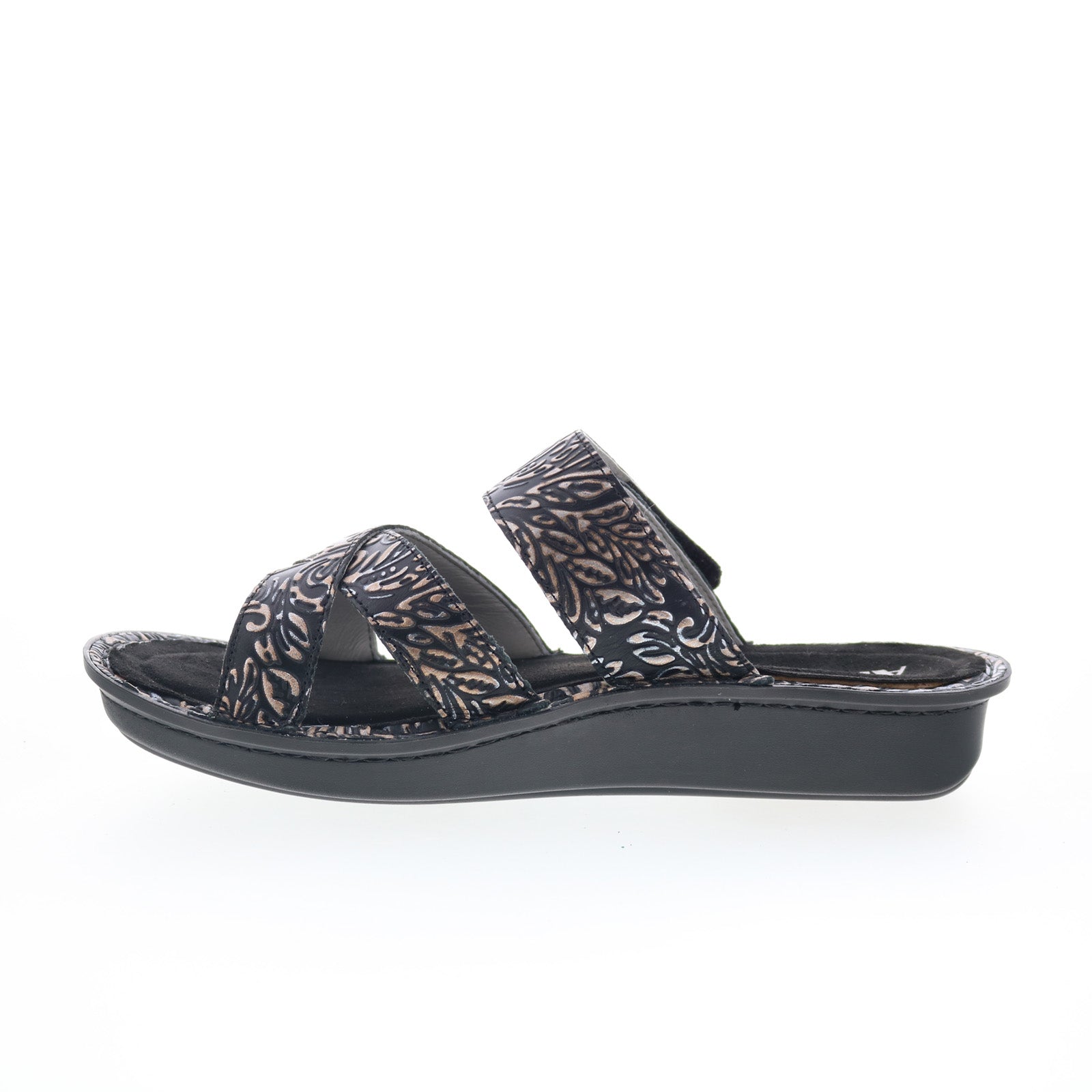 Alegria Victoriah Show Boat VIC-6110 Womens Black Slides Sandals Shoes
